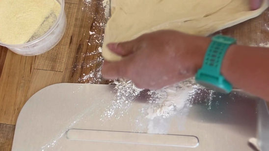 Pizza Dough Stretching